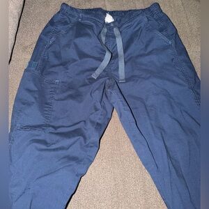 WonderWink Navy Blue Flare Leg Scrub Pants - Size Small